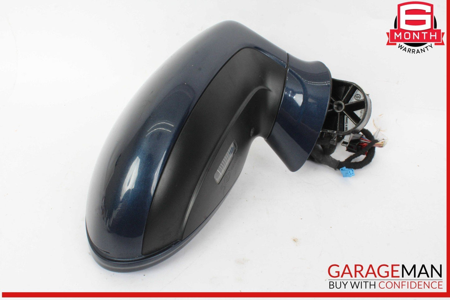 10-13 Porsche Panamera 970 Front Right Side Door Rear View Mirror Blue OEM