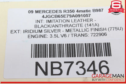06-13 Mercedes W251 R350 4MATIC Panoramic Sunroof Sun Roof Motor 1648201442 OEM