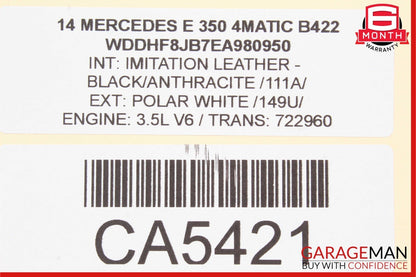 10-18 Mercedes W212 E350 CLS400 Front Left Side Seat Lumbar Control Module Unit