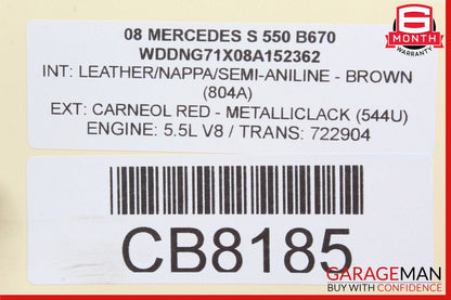 07-10 Mercedes W221 S550 CL550 A/C Air Conditioning Compressor DENSO DCP17060