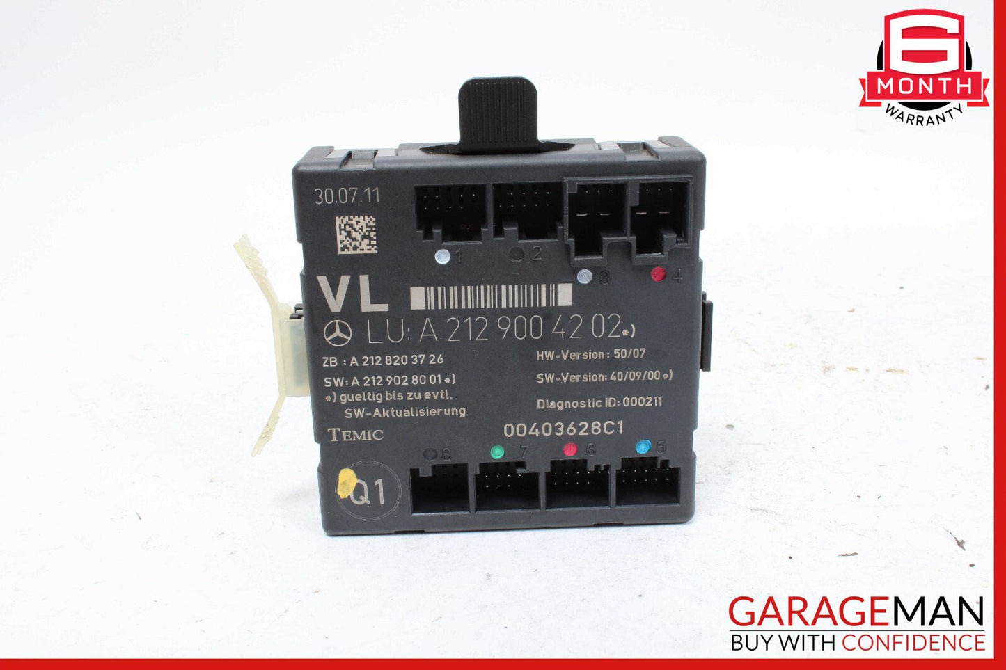 08-18 Mercedes W204 C250 SLK350 E400 Front Left Side Door Control Module OEM