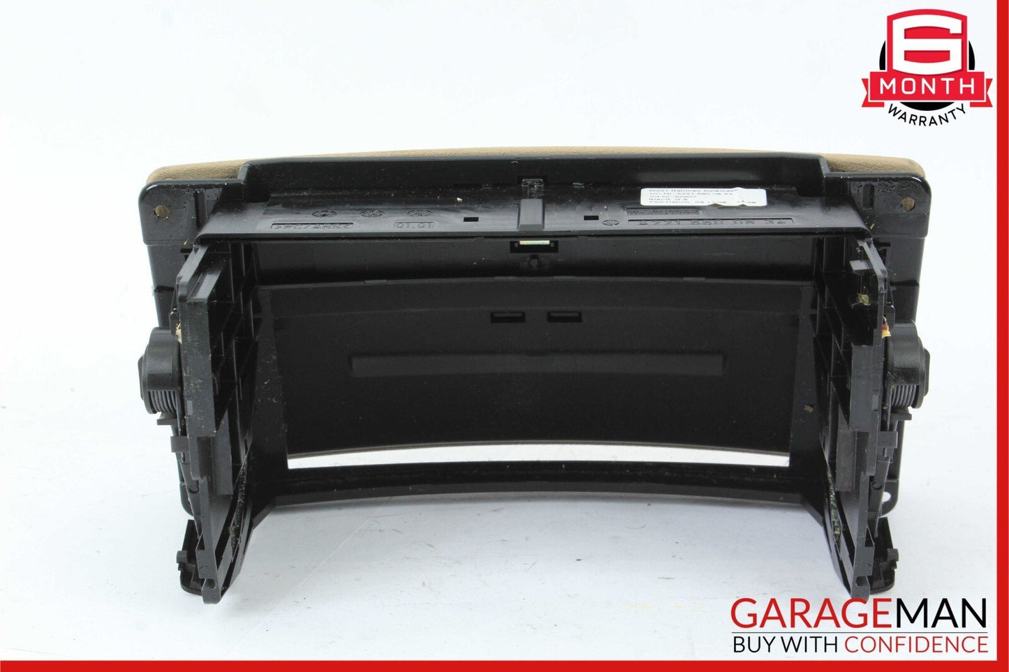07-13 Mercedes W221 S550 Center Console Dashboard CD Player Trim Cover Brown OEM