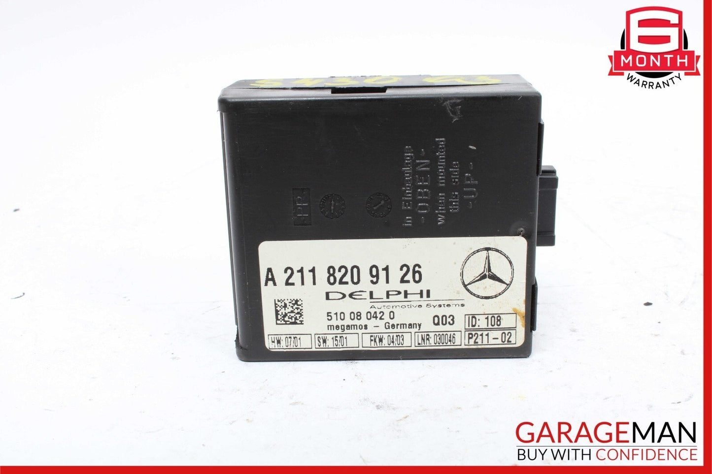 Mercedes S430 SLK280 CLK500 CL500 E320 Anti Theft Alarm Module 2118209126 OEM