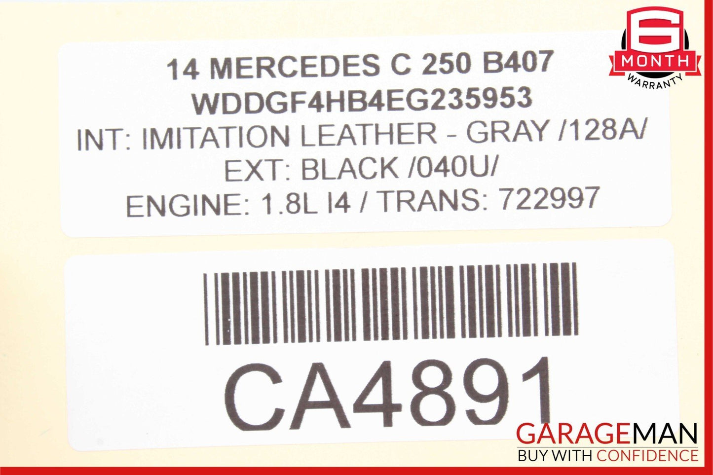08-18 Mercedes W204 C250 E550 CLS550 Rear Left Side Door Control Module Unit OEM