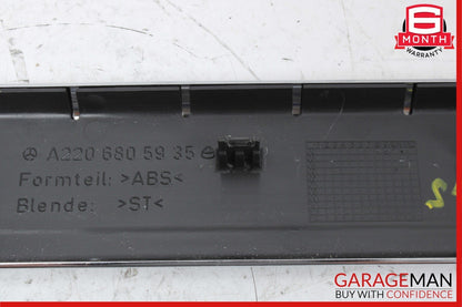 00-06 Mercedes W220 S430 S55 AMG Rear Left Side Door Step Sill Scuff Plate OEM