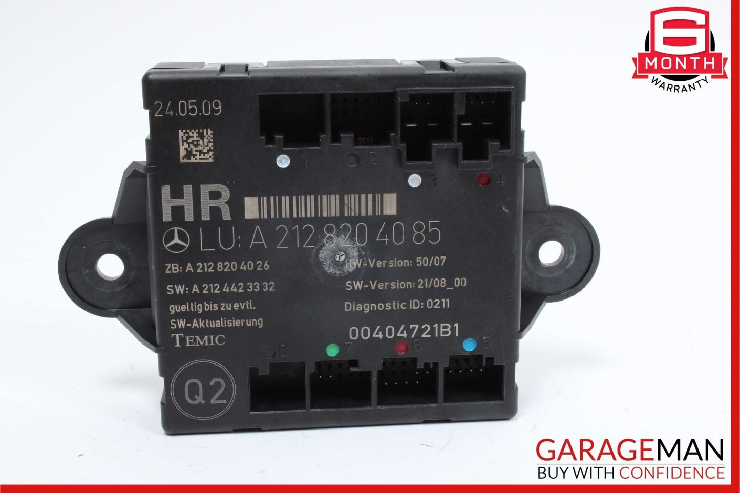 08-18 Mercedes W204 C300 C350 E550 Rear Right Side Door Control Module Unit OEM