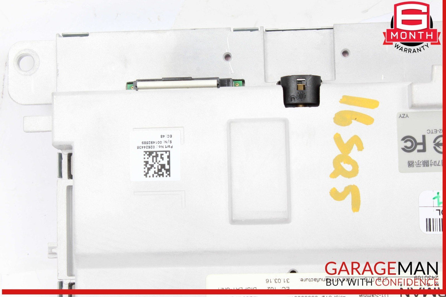 14-16 Audi SQ5 Front Dash Info GPS Navigation Display Screen Monitor OEM