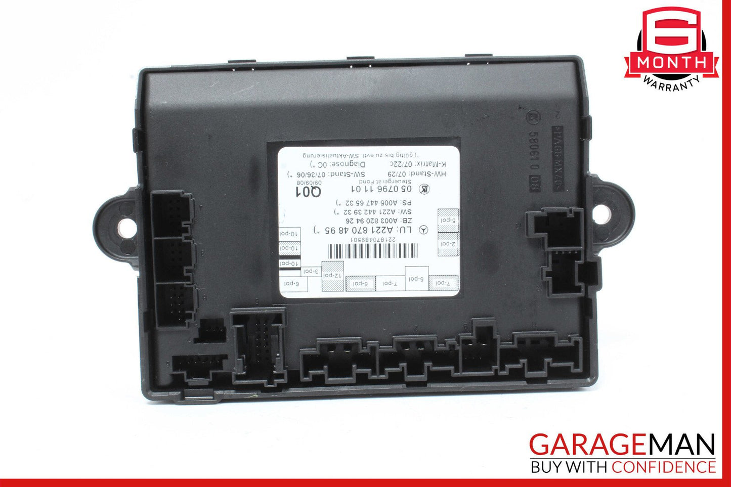 07-13 Mercedes W221 S350 S550 S63 AMG Rear Left or Right Door Control Module