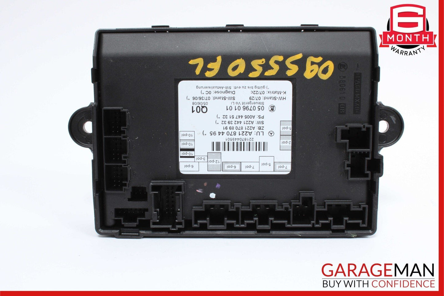 07-13 Mercedes W221 S550 S350 Front Left Door Control Module 2218704495 OEM