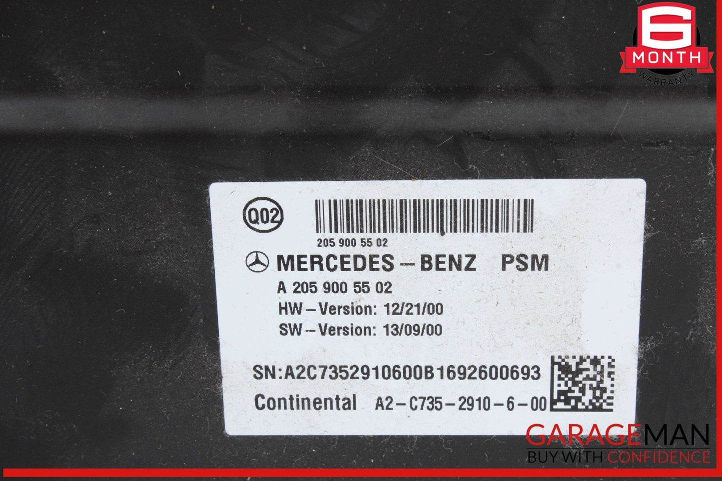 15-20 Mercedes W205 C300 C350e C63 AMG Front Right Side Seat Control Module Unit