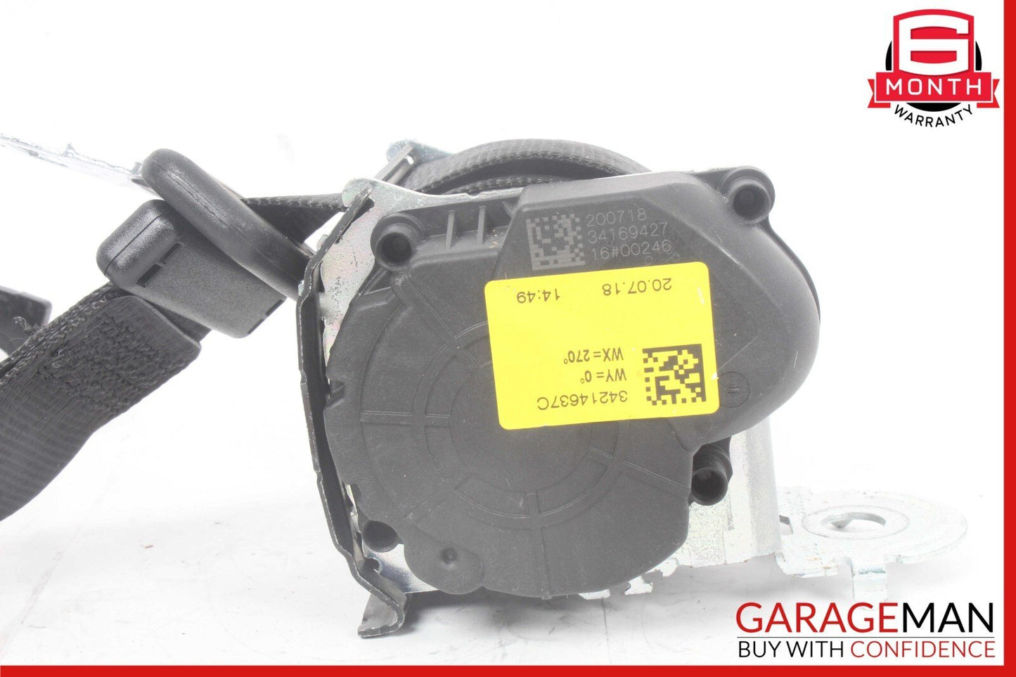 17-23 Alfa Romeo Giulia Rear Center Seatbelt Seat Belt Retractor 01561129440 OEM