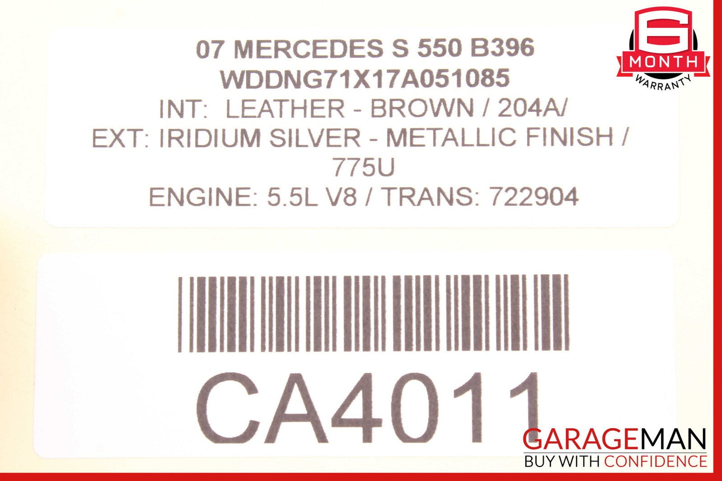 07-13 Mercedes W221 S550 S400 Front Left Door Control Module 2219007301 OEM