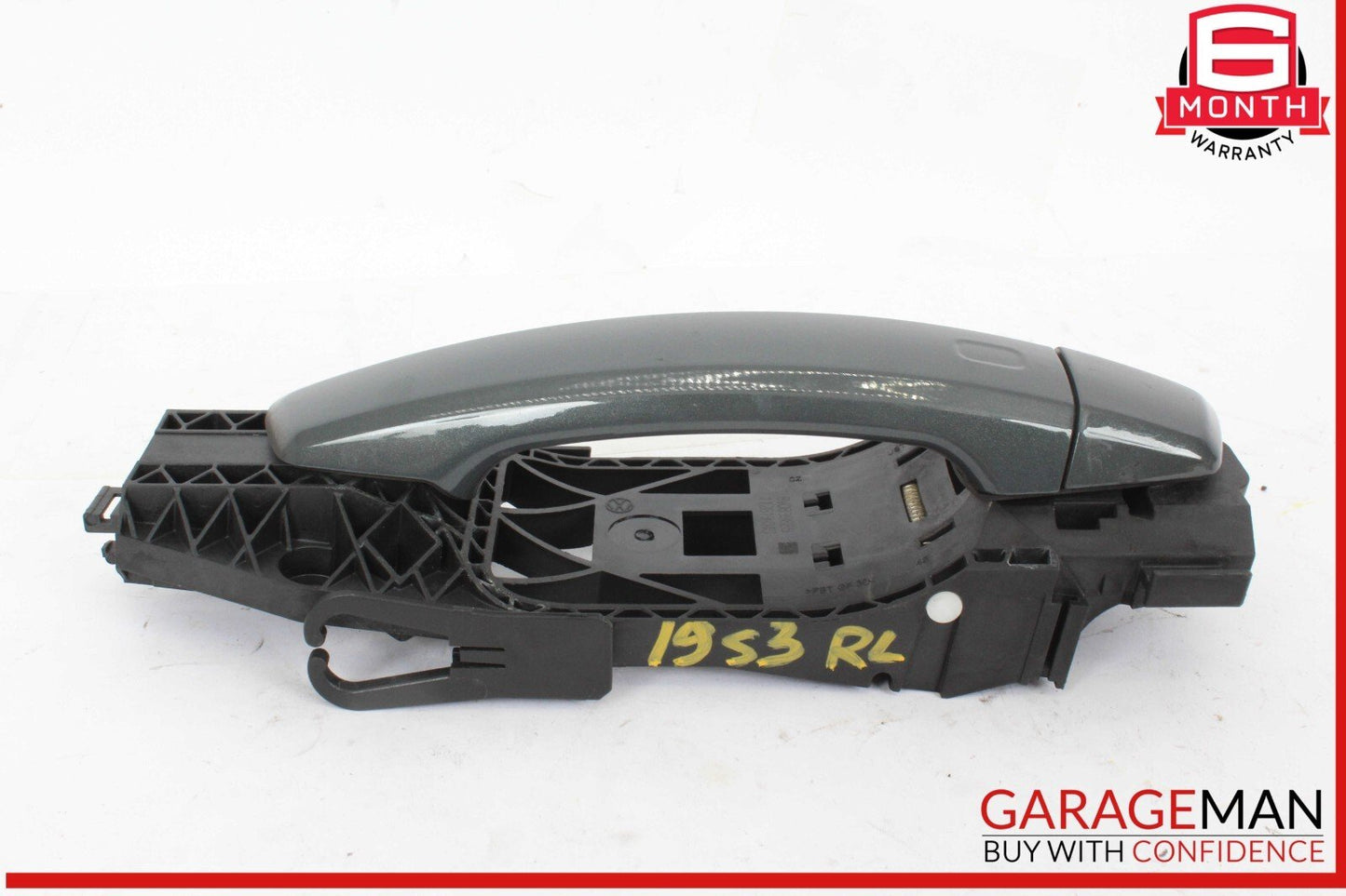 17-20 Audi S3 A3 Rear Left Driver Side Exterior Door Handle Gray 5N0837017D OEM