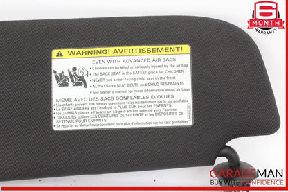 16-18 Audi A6 A7 Front Right Side Sun Visor Sunvisor Black 4G0857552N OEM