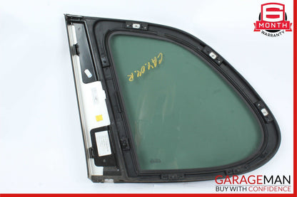 03-06 Porsche Cayenne 955 Rear Right Side Quarter Window Glass Panel Silver