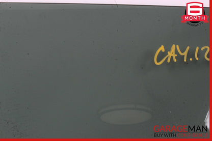 11-18 Porsche Cayenne 958 Hybrid S Rear Left Driver Side Door Window Glass OEM