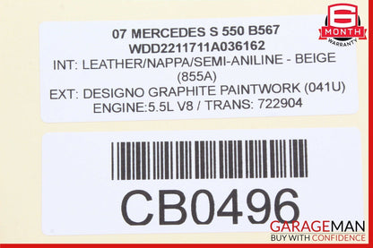 07-14 Mercedes W221 S550 CL550 Voice Language Communication Control Module OEM