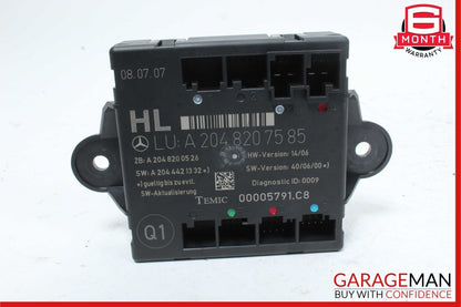 08-18 Mercedes W204 C350 CLS550 GLK350 Rear Left Side Door Control Module OEM