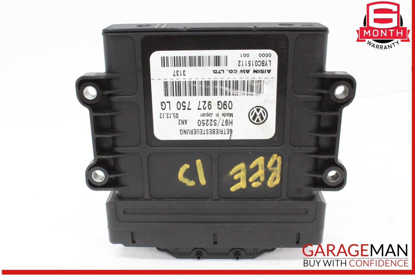 12-14 Volkswagen Beetle Transmission TCU Control Module Unit 09G927750LG OEM