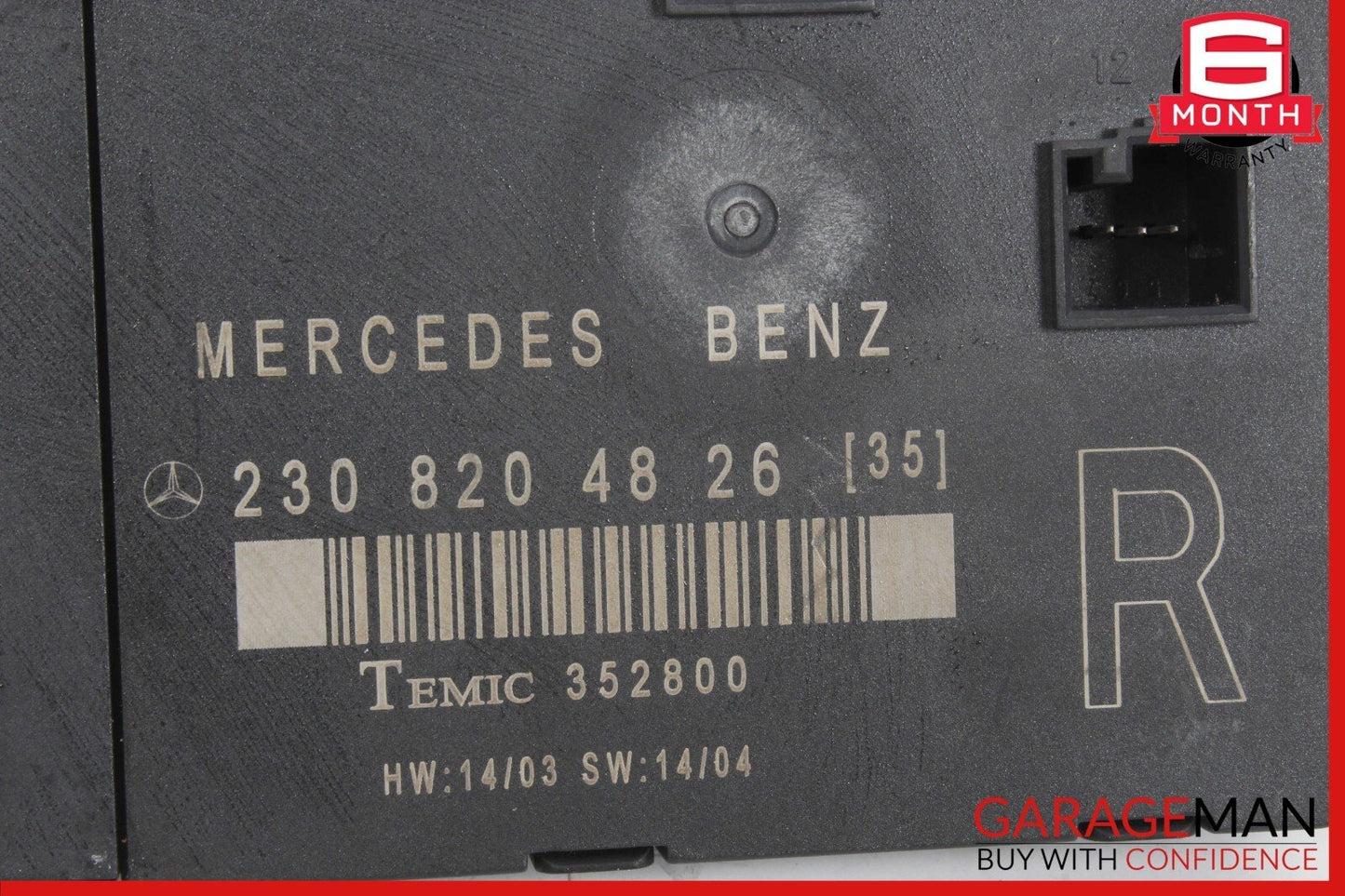 03-12 Mercedes R230 SL500 SL55 SL600 Front Right Side Door Control Module OEM