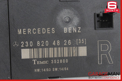 03-12 Mercedes R230 SL500 SL55 SL600 Front Right Side Door Control Module OEM