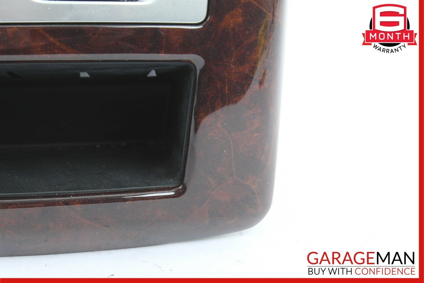 07-13 Mercedes W221 S550 Rear Center Console AC A/C Air Vent Trim Panel Wood