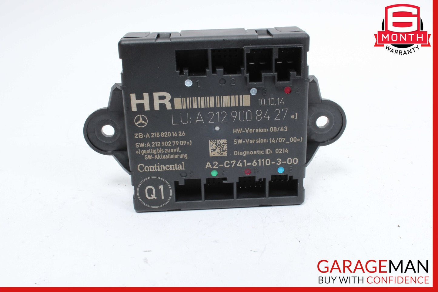 08-18 Mercedes W212 E350 Rear Right Side Door Control Module OEM