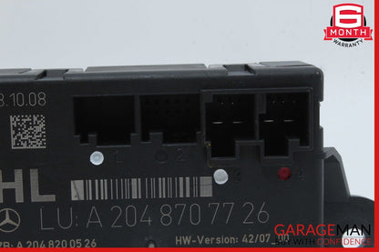 09-12 Mercedes X204 GLK350 4MATIC Rear Left Side Door Control Module Unit OEM