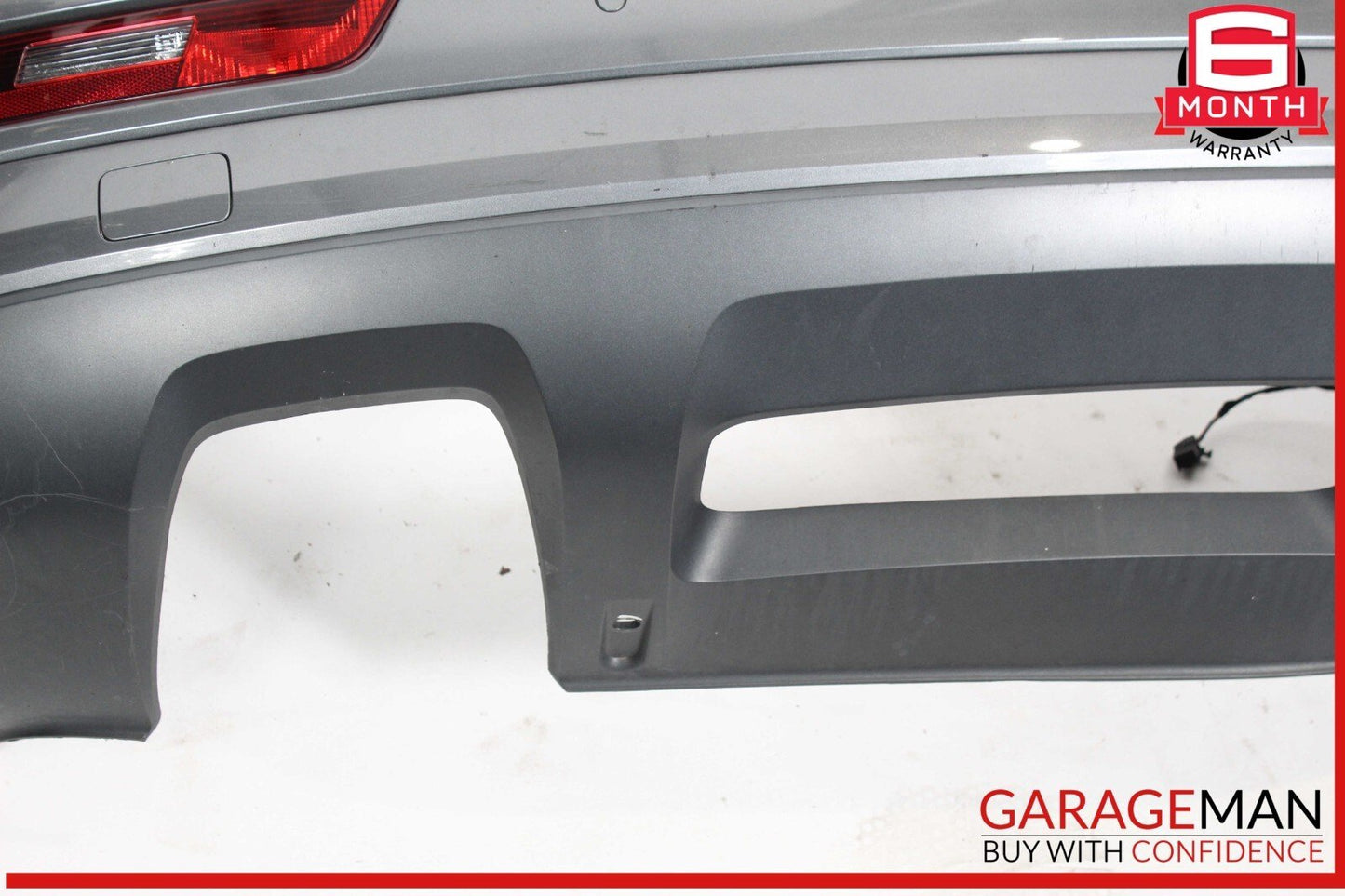 16-18 Audi Q3 Rear Bumper Cover w/ Parking PDC Sensors Silver OEM