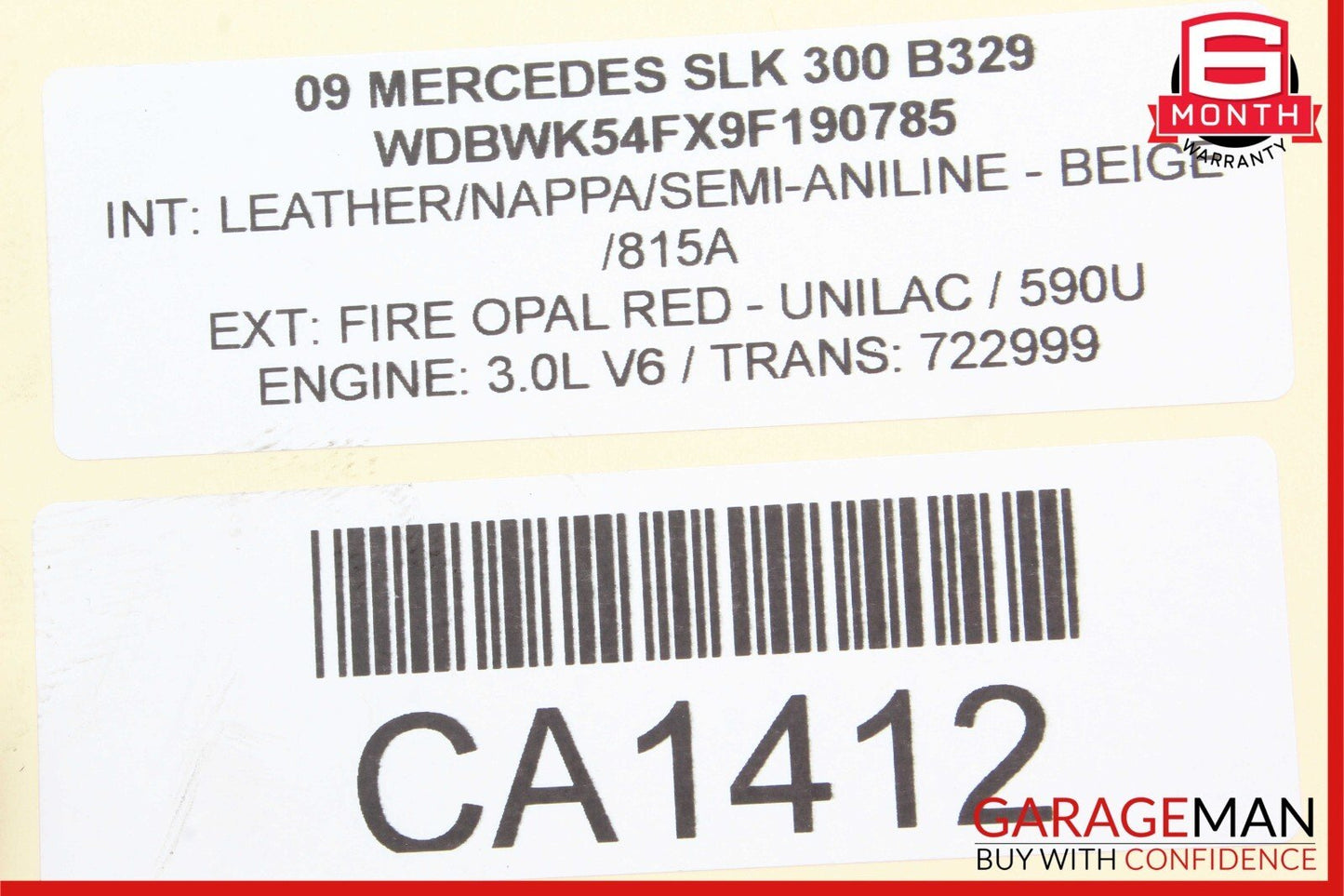 09-11 Mercedes R171 SLK300 SLK350 ABS Anti Lock Brake Pump ESP Module Unit OEM