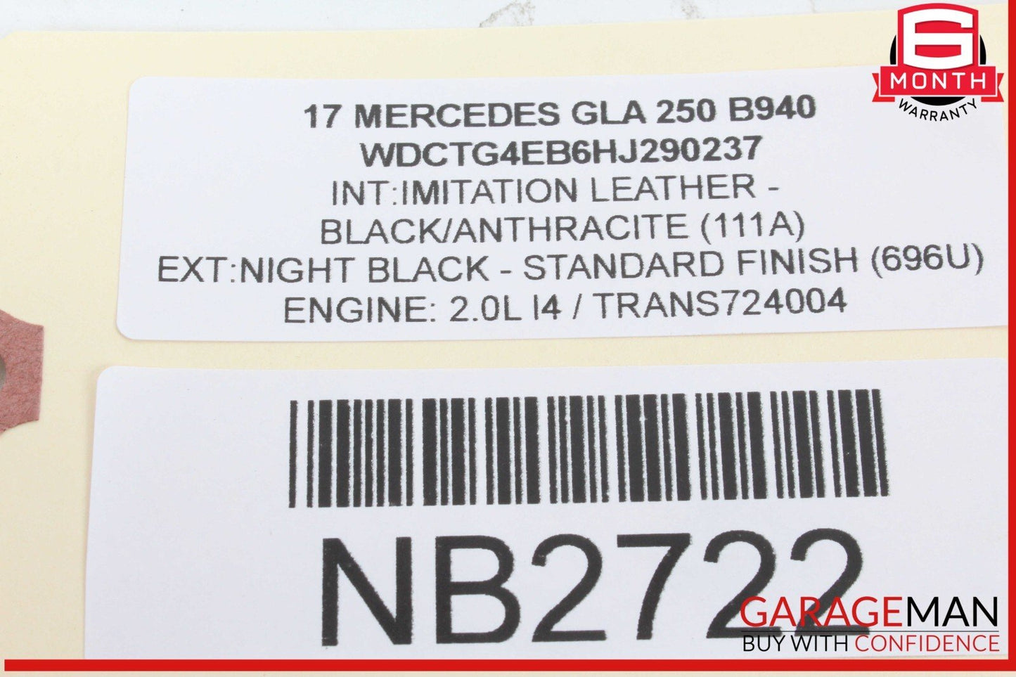 15-17 Mercedes X156 GLA250 Dashboard Right or Left Side A/C Air Vent OEM