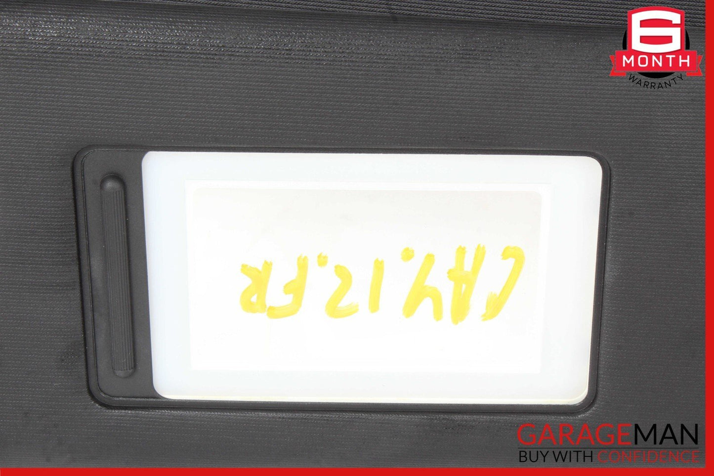 11-14 Porsche Cayenne 958 Hybrid S Sun Visor Sunvisor Front Right Side Black OEM