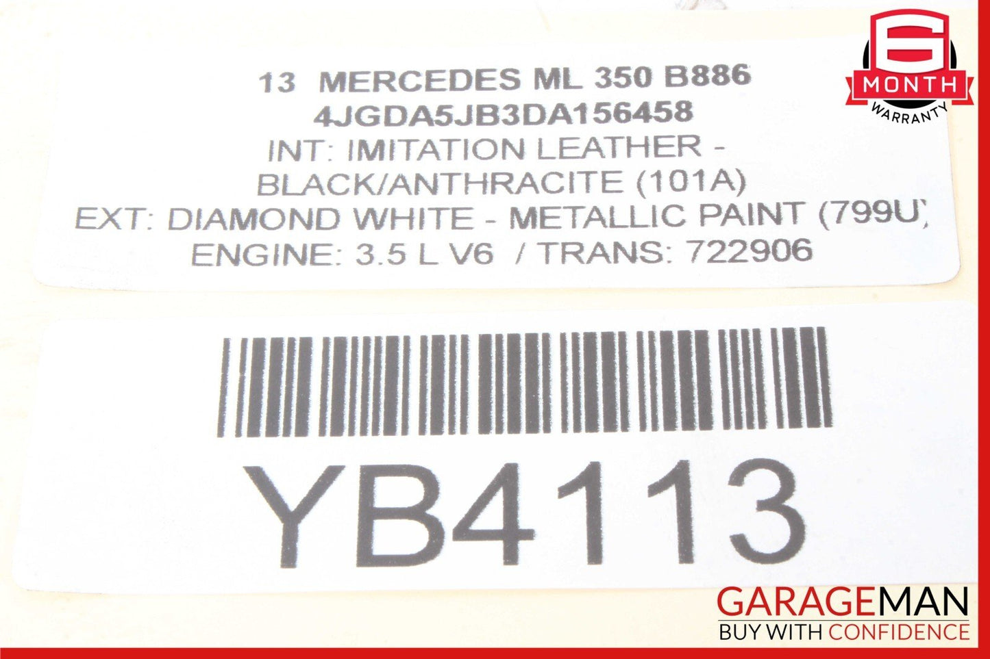 12-19 Mercedes W166 ML350 GL550 Rear Right Side Upper Camber Control Arm OEM