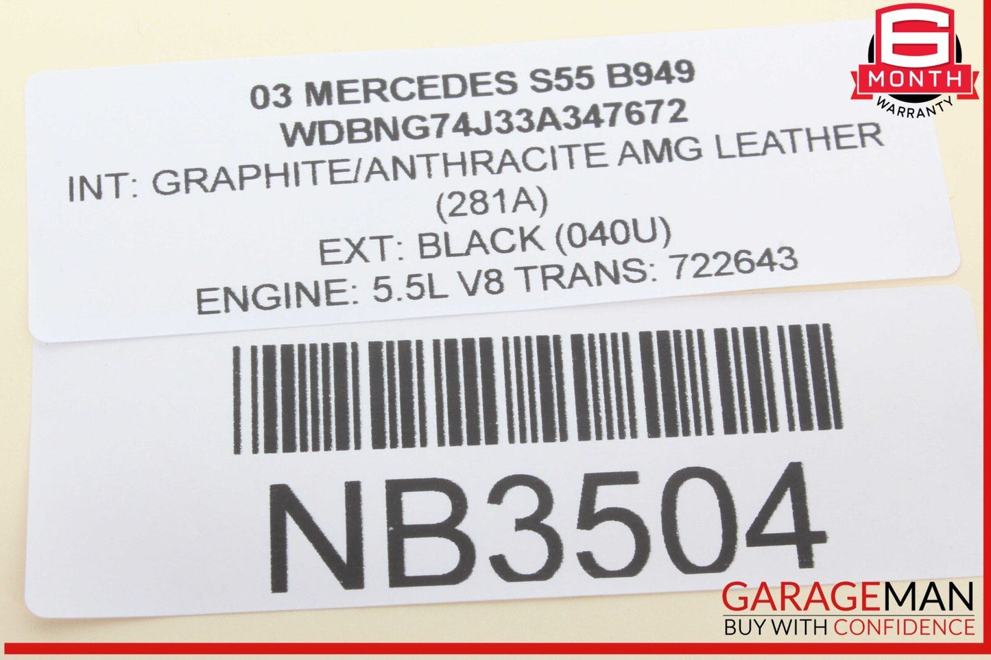 03-11 Mercedes W220 S55 AMG E550 Central Gateway Control Module OEM