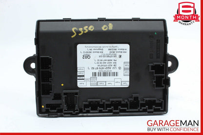 07-13 Mercedes W221 S550 S600 S400 Front Left Door Control Module 2218709792 OEM