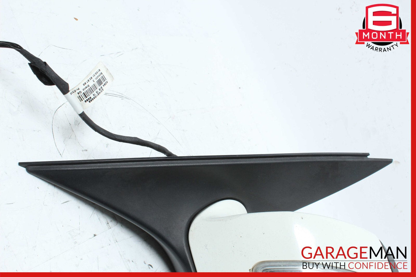 08-09 Mercedes W204 C300 Front Left Side Mirror Door Rear View White OEM