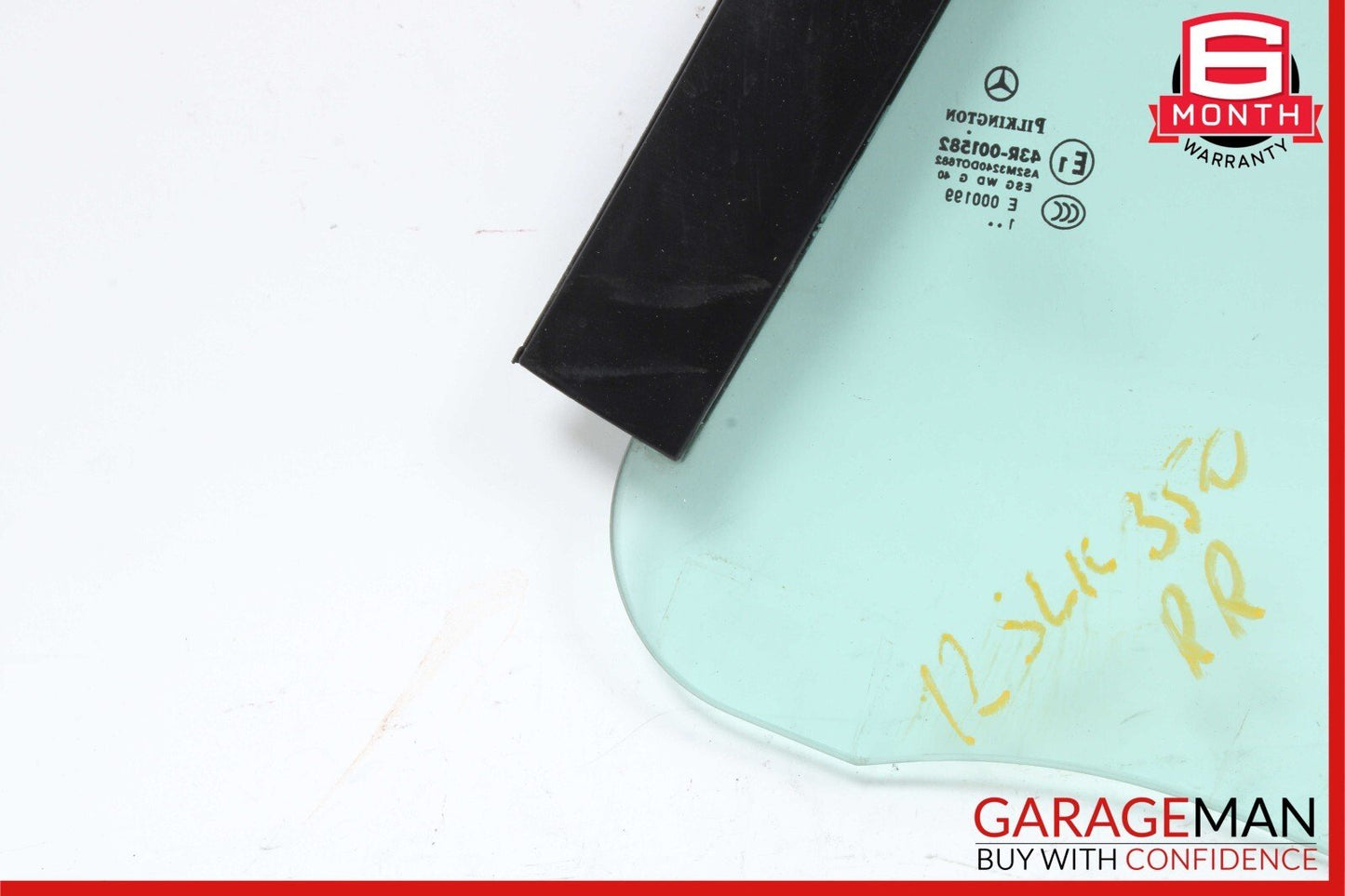 12-20 Mercedes R172 SLK350 SLK250 Rear Right Side Quarter Window Glass OEM
