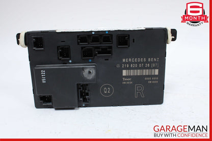 06-11 Mercedes W219 CLS500 Front Right Passenger Door Control Module OEM