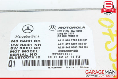07-10 Mercedes W221 S550 CL550 CL600 Bluetooth Communication Module OEM