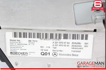 07-09 Mercedes W221 S550 S450 Headunit Head Unit Comand Command CD Navigation
