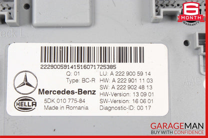 15-18 Mercedes W205 C300 C400 C350e Rear Trunk SAM Control Module Unit OEM