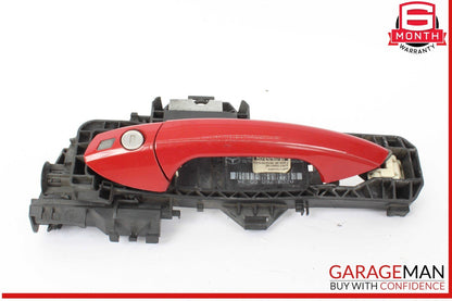 10-13 Mercedes W212 E350 Front Left Driver Side Exterior Door Handle Red OEM