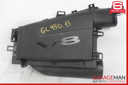 13-14 Mercedes X166 GL450 Air Intake Cleaner Box Left & Right Side Set of 2 OEM