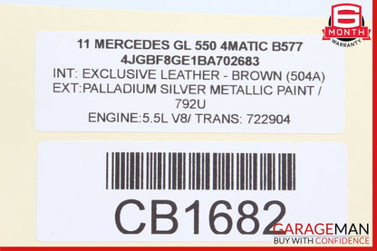 07-12 Mercedes X164 GL550 Rear Third Seat Row Power Folding Controller Module