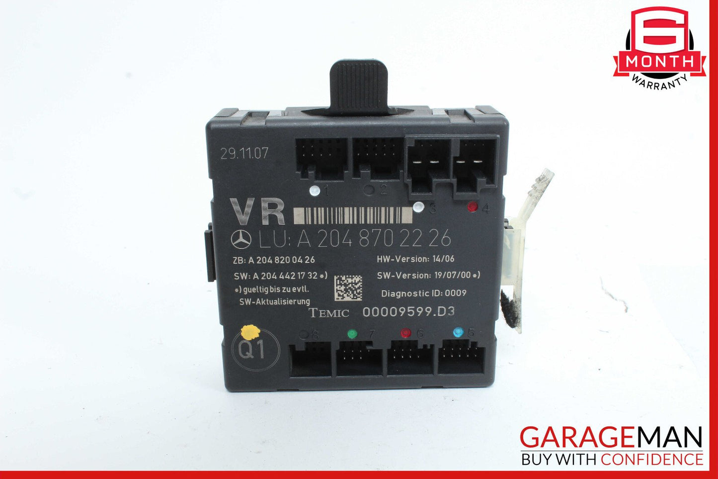 08-18 Mercedes W204 C350 C250 E400 Front Right Side Door Control Module OEM