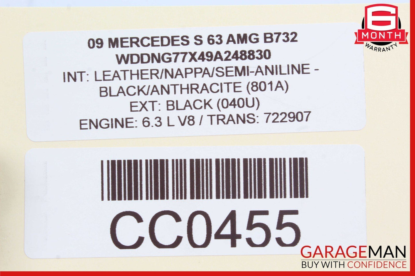 07-10 Mercedes W216 CL550 S550 S63 AMG Keyless Go Entry Control Module Unit