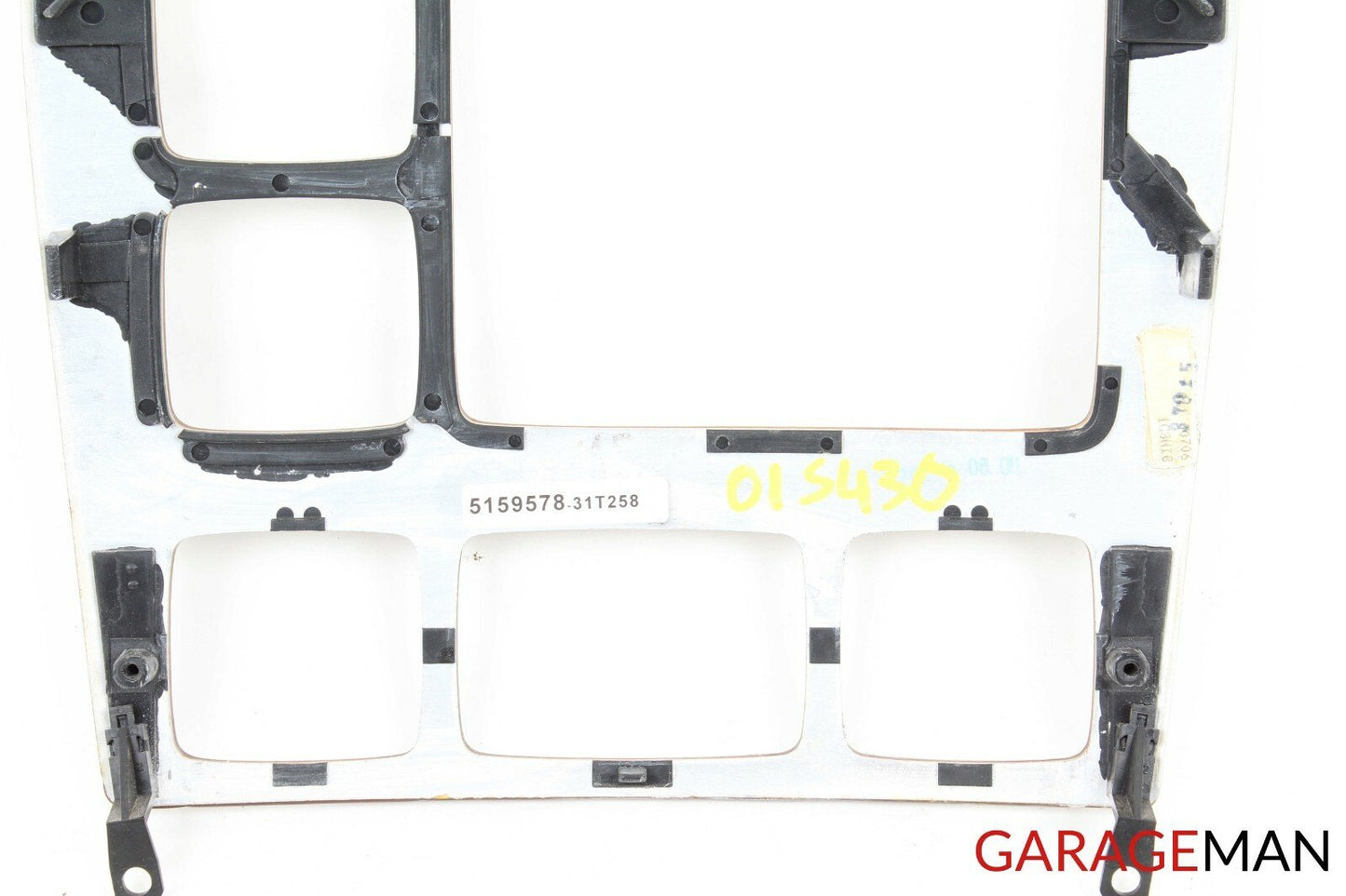 00-02 Mercedes W220 S430 Center Dash Climate Control Upper Radio Trim Bezel Wood