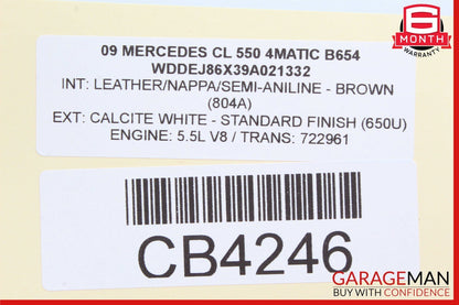 07-10 Mercedes W216 CL550 CL600 S550 S63 AMG Keyless Go Control Module Unit OEM
