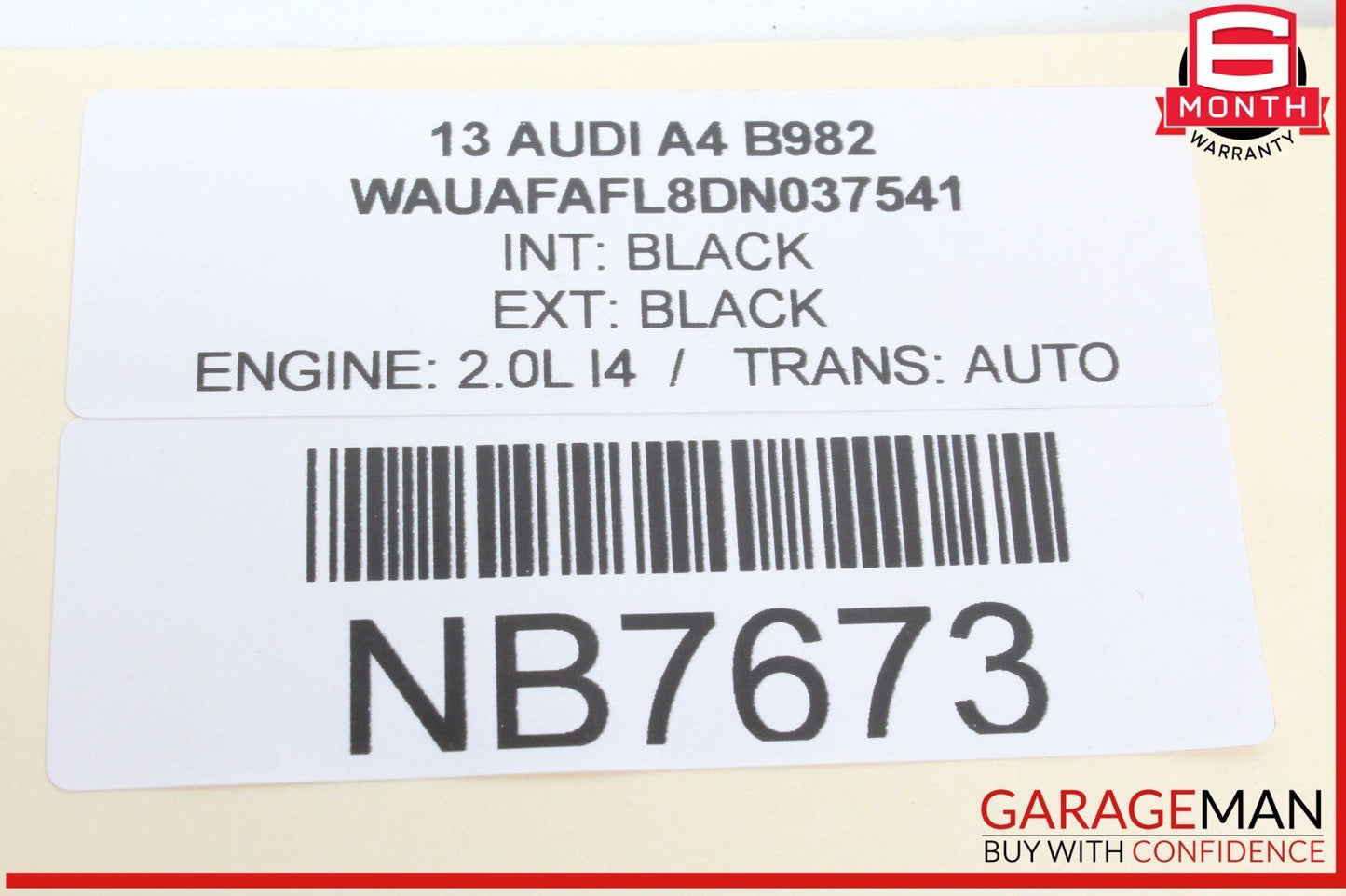 09-16 Audi A4 Rear Left or Rear Right Side Tie Rod Control Arm 8K0501529L OEM