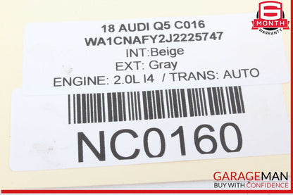 18-24 Audi Q5 Rear Right Passenger Side Window Regulator Motor 80A959811 Genuine